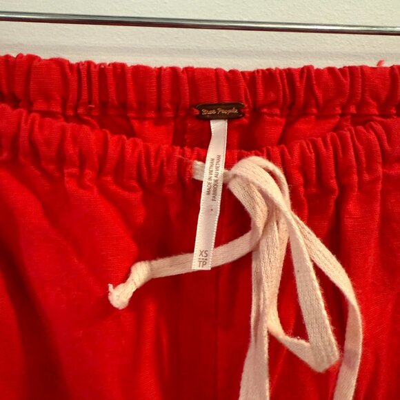 Free People Livin' In It Cotton-Linen Pants - Picture 4 of 5